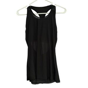 Lululemon Black razorback Bra + Tank Size 4